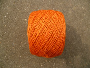 Leinengarn 3-fach gezwirnt, 50g, orange
