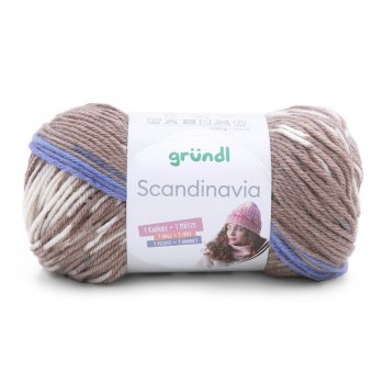 Gr�ndl Scandinavia Hellblau-Graubeige-Natur 100g - 165 m