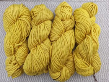 Dochtwolle 1/1, 100g gelb