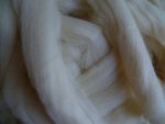 Eiderwolle, spinnfertig kardiert, rohwei� 100g