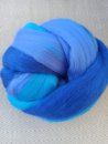 Merinowolle, spinnfertig gek�mmt, Blaut�ne 100g