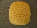 Baumwollgarn Kn�uel 50g, goldgelb